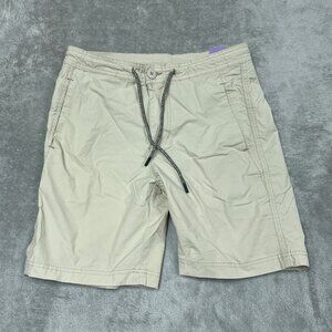 Unionbay Khaki Mens Elastic Waist Shorts Lightweight Size 30 a0075
